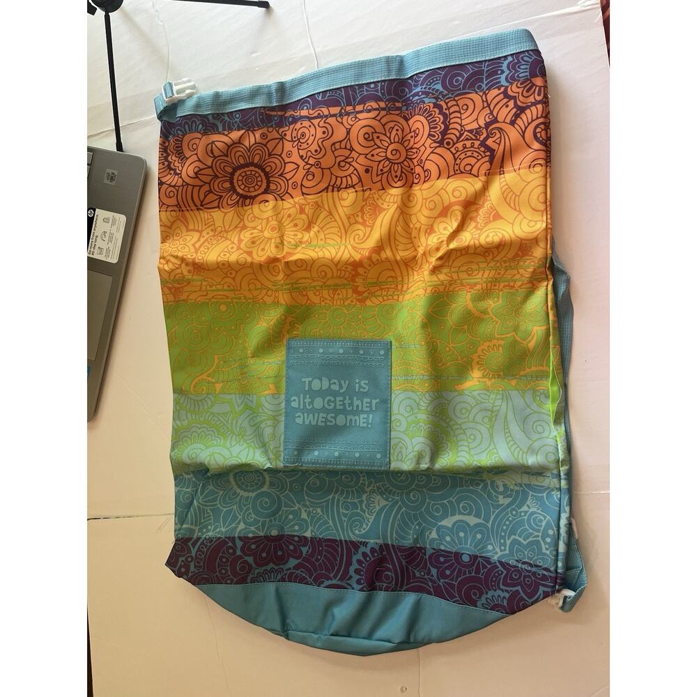 NEW Today is Altogether Awesome Boho Vegan Yoga Mat Duffel Tote Bag
